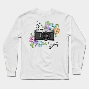 Oh Snap Camera Photography Long Sleeve T-Shirt